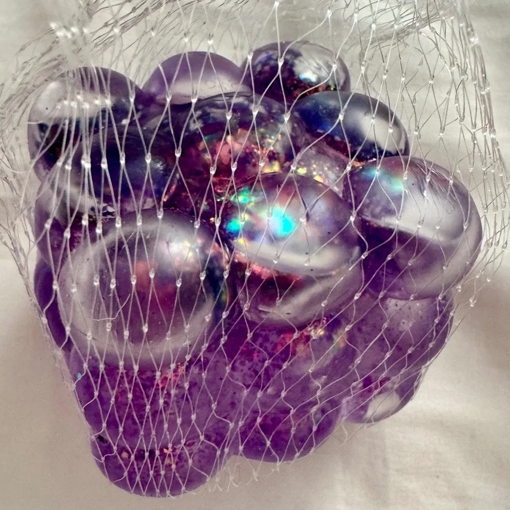Orb Curiosities Sugar Swaps Bundle NEW Purple Bubble Cube & Pink Baby Squishy